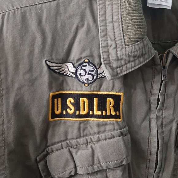Disneyland Resort Kids Pilot Bomber Jacket with Patches Size - Youth Large - Picture 3 of 9